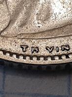 1 frank zilver leopold 2 brede baard 1909 FR zonder punt, Zilver, Ophalen of Verzenden, Losse munt, Zilver