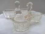 2 vintage peper- en zoutvaatjes. Ook apart te koop, Antiek en Kunst, Antiek | Glaswerk en Kristal, Ophalen of Verzenden
