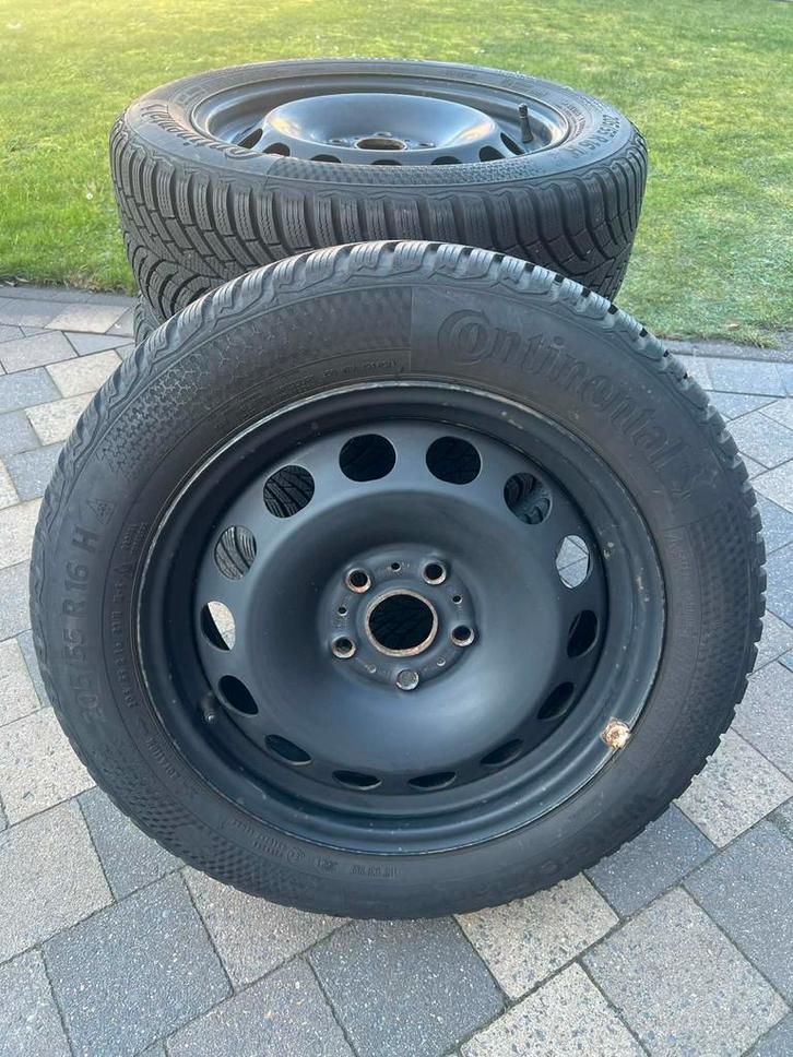 VW GOLF - AUDI A3 - SKODA OCTAVIA WINTERSET 205/55/R16, Auto-onderdelen, Banden en Velgen, Banden en Velgen, Winterbanden, 16 inch