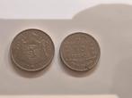20 francs (4 belgas) 1932+10 francs (2 belgas) 1930 Albert, Postzegels en Munten, Ophalen of Verzenden