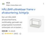 Uittrekbare frame voor afval container hallbar, Ophalen, Zo goed als nieuw