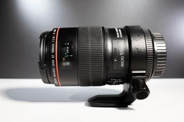 Canon EF 100 Macro serie L is usm avec pied état neuf beschikbaar voor biedingen
