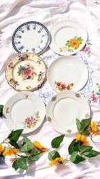 Kleine vintage borden mooie bloemen (Duitsland, Italië,, Antiek en Kunst, Ophalen of Verzenden