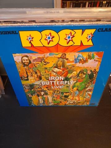 lp - iron butterfly - live, Cd's en Dvd's, Vinyl | Rock, Ophalen of Verzenden, Gebruikt, 12 inch, Overige genres