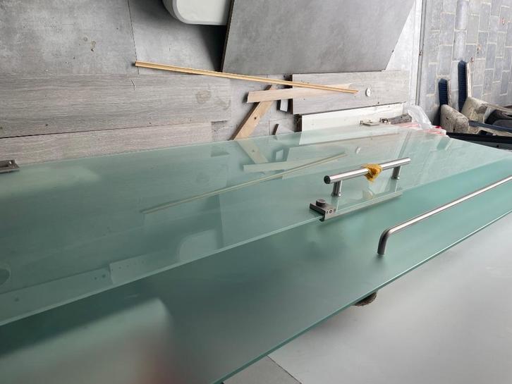 Glazen deuren, Doe-het-zelf en Bouw, Deuren en Vliegenramen, Gebruikt, Binnendeur, 200 tot 215 cm, 80 tot 100 cm, Glas, Ophalen