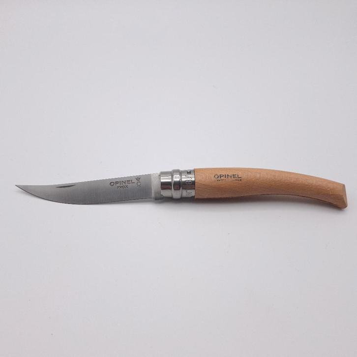 Couteau de poche Opinel Effilé No 08, Caravanes & Camping, Outils de camping, Comme neuf, Enlèvement ou Envoi