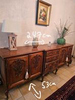 Antiek dressoir in gesneden massief eikenhout — Louis XV-sti, Huis en Inrichting, Ophalen, Zo goed als nieuw, Eikenhout, Met deur(en)