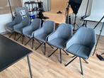 6 stoelen van hoge kwaliteit, Huis en Inrichting, Ophalen, Blauw, Zo goed als nieuw, Metaal