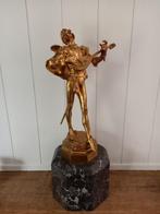 August De Wever (1836-1910) Bronzen Mephisto 29cm, Ophalen