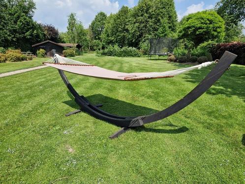Havanna hangmat + Staander in goede staat, Tuin en Terras, Hangmatten, Gebruikt, Meerpersoons, Buiten, Ophalen