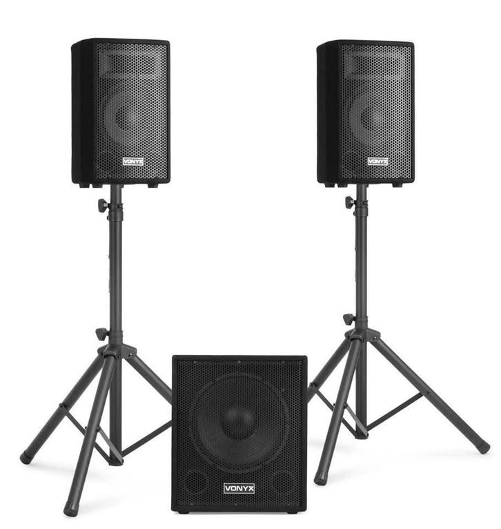 Muziek-installatie TE HUUR!!!, Audio, Tv en Foto, Professionele apparaten, Nieuw, Audio, Ophalen of Verzenden