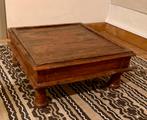 Indische hardhouten lage salontafel, Gebruikt, 50 tot 100 cm, Vierkant, 50 tot 100 cm