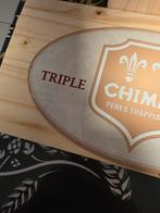 Prachtig driedubbele chimay decoratieplaat in het vat, Ophalen of Verzenden, Gebruikt
