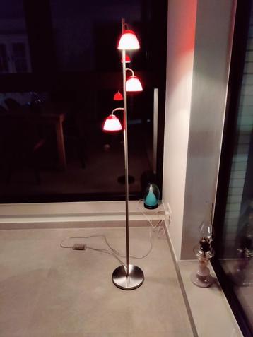 tafellamp en staandelamp met dimmer van Essentials, Enlèvement, Utilisé, Verre, Modern