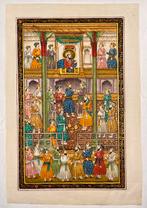 Miniatuurschildering Mogolkeizer Shah Jahan India -17e eeuw, Ophalen of Verzenden
