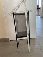 Metalen kandelaar met metalen scherm errond., 25 tot 50 cm, Zwart, Nieuw, Ophalen of Verzenden