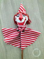 Handgemaakte handpop 'Clown' 52cm, Antiek en Kunst, Ophalen of Verzenden