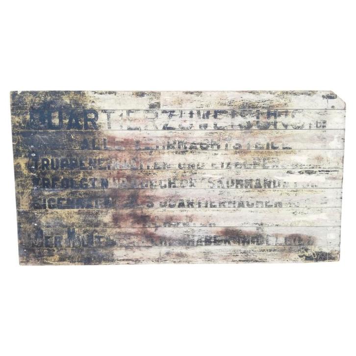 Wehrmacht - Quartierzuweisung - houten paneel/bord, Verzamelen, Militaria | Tweede Wereldoorlog, Landmacht, Overige typen, Ophalen