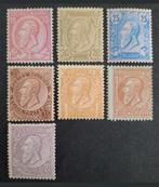 Belgique : COB 46/52 * Roi Léopold II 1884, Gomme originale, Sans timbre, Enlèvement ou Envoi, Maison royale