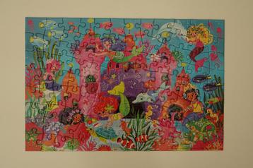 puzzel Crocodile Creek zeemeermin, 100 stukjes, Enlèvement ou Envoi, Plus de 50 pièces, Utilisé