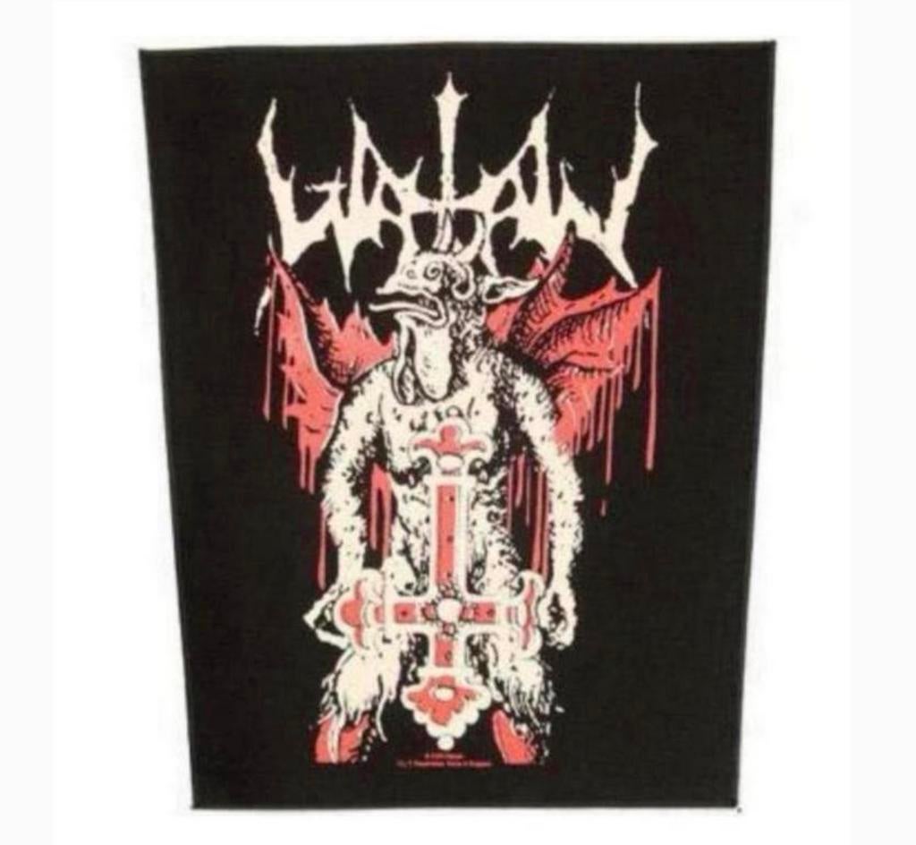 Band Merchandise Watain Inverted Cross Motief Rug Patch XL, Ophalen of Verzenden, Nieuw, Kleding