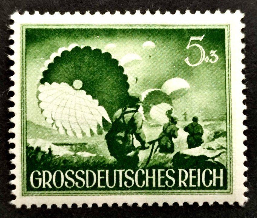 Grossdeutsches Reich: Falschirmjager 1944 POSTFRIS, Timbres & Monnaies, Timbres | Europe | Allemagne, Enlèvement ou Envoi, Autres périodes