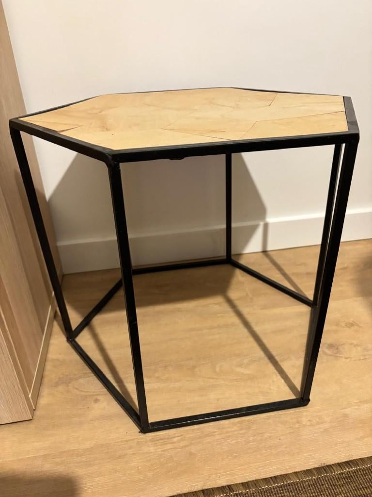 Bijzettafeltje hexagon, Ophalen, Gebruikt, Overige vormen, Hout