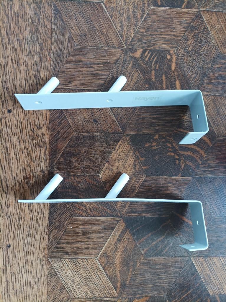 Porte-manteau en métal blanc à suspendre au-dessus d'une por, Maison & Meubles, Enlèvement ou Envoi, Métal