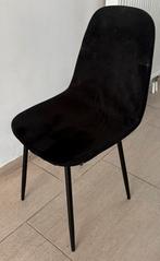 Set de 6 chaises noires en tissus, Huis en Inrichting, Stoelen, Ophalen, Zo goed als nieuw, Zwart, Eén