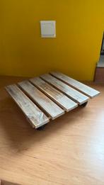 support pour plantes en bois sur roulettes, 30/30 cm, Enlèvement ou Envoi, Utilisé, Bois