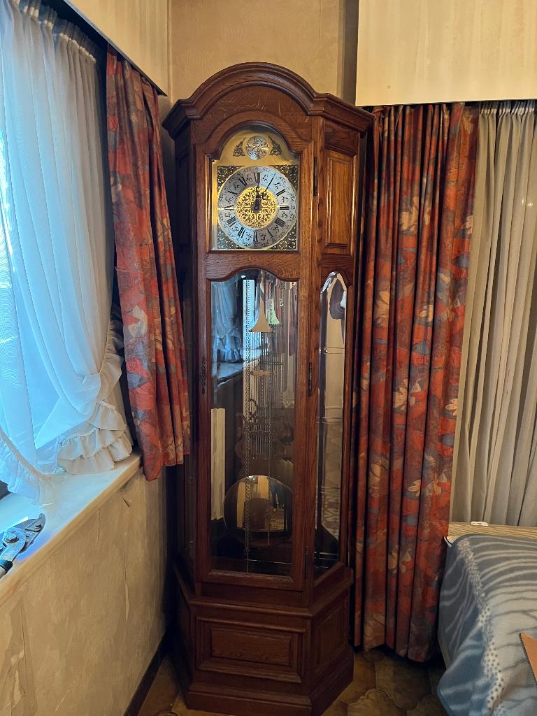 Staande eiken klok, Huis en Inrichting, Ophalen, Gebruikt, Analoog, Staande klok