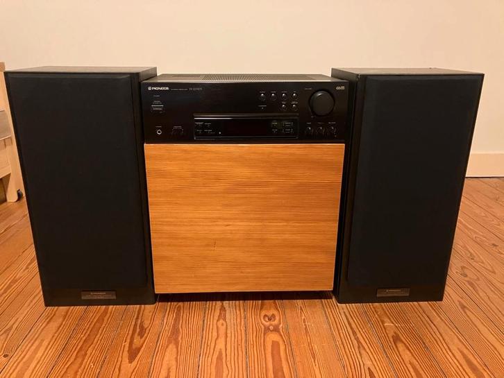 Vintage Pioneer SX-205R DS tuner-versterker + boxen, TV, Hi-fi & Vidéo, Chaîne Hi-fi, Comme neuf, Tuner ou Radio, Haut-parleurs