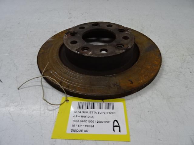 FREIN DISQUE ARRIÈRE Alfa Romeo Giulietta (940), Utilisé, Alfa Romeo