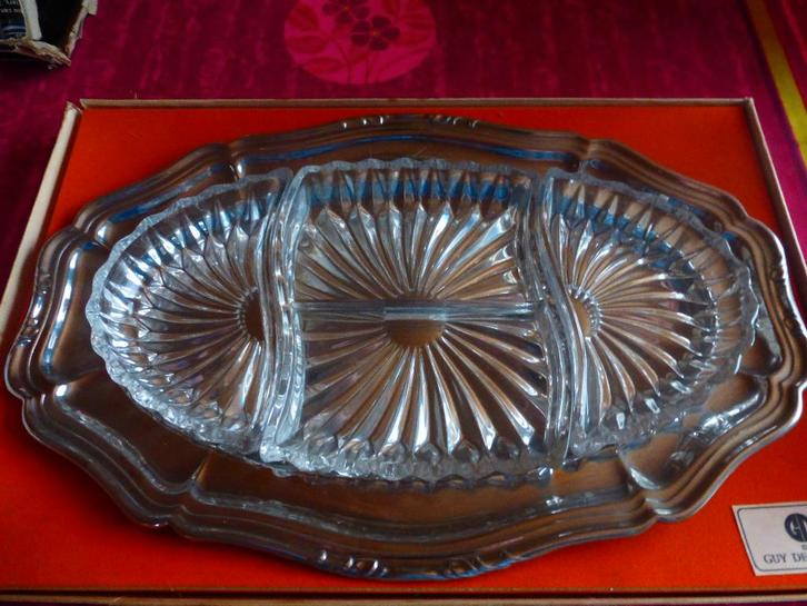 Plat en inox + 4 compartiments "Guy Degrenne", Maison & Meubles, Cuisine | Vaisselle, Neuf, Récipient(s), Enlèvement ou Envoi