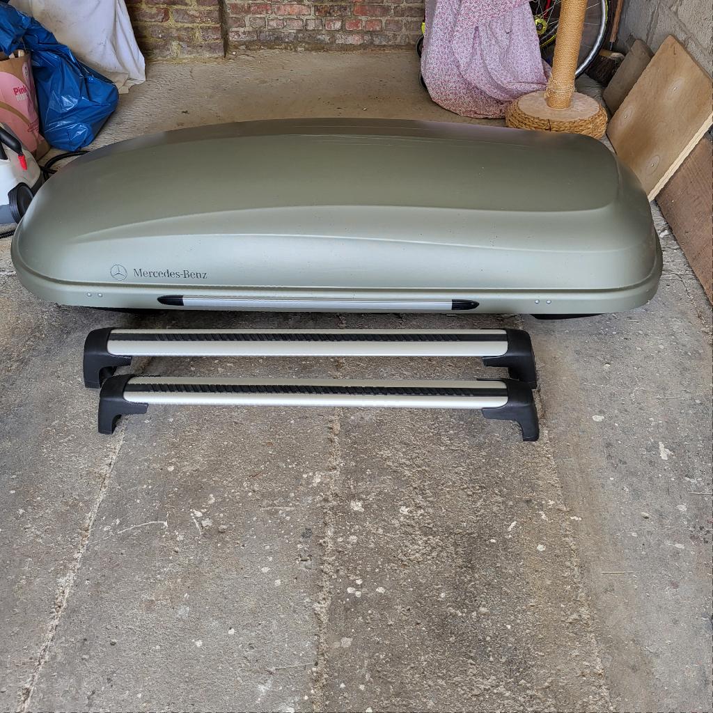 coffre de toit+barres de fixation, Enlèvement, Comme neuf