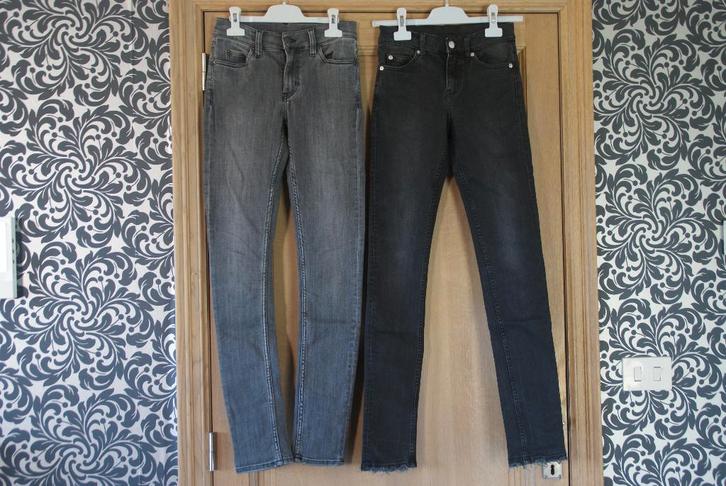 jeans broek Cheap Monday 2 stuks in mooie staat maat 164, Kinderen en Baby's, Kinderkleding | Maat 164, Zo goed als nieuw, Jongen