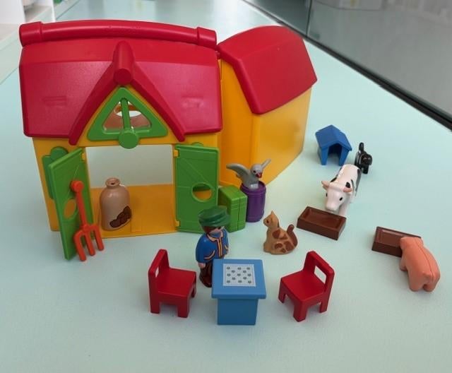 Playmobil 123 meeneemboerderij set 6962, Ophalen, Zo goed als nieuw, Complete set