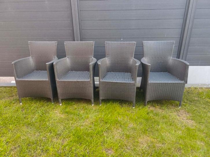 4 tuinstoelen in goede staat, Tuin en Terras, Tuinbanken, Ophalen