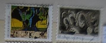 Belgique     4244  [ B129 ]  (O), Oblitéré, 1 Autocollant, Art, Sans enveloppe