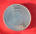 Pièce de 250 francs en argent, Timbres & Monnaies, Monnaies | Belgique, Monnaie en vrac, Argent, Enlèvement, Argent