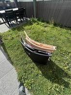 Plooibare ligbedden zwart en zalmroze 40 euro stuk, Tuin en Terras, Ligbedden, Ophalen, Zo goed als nieuw