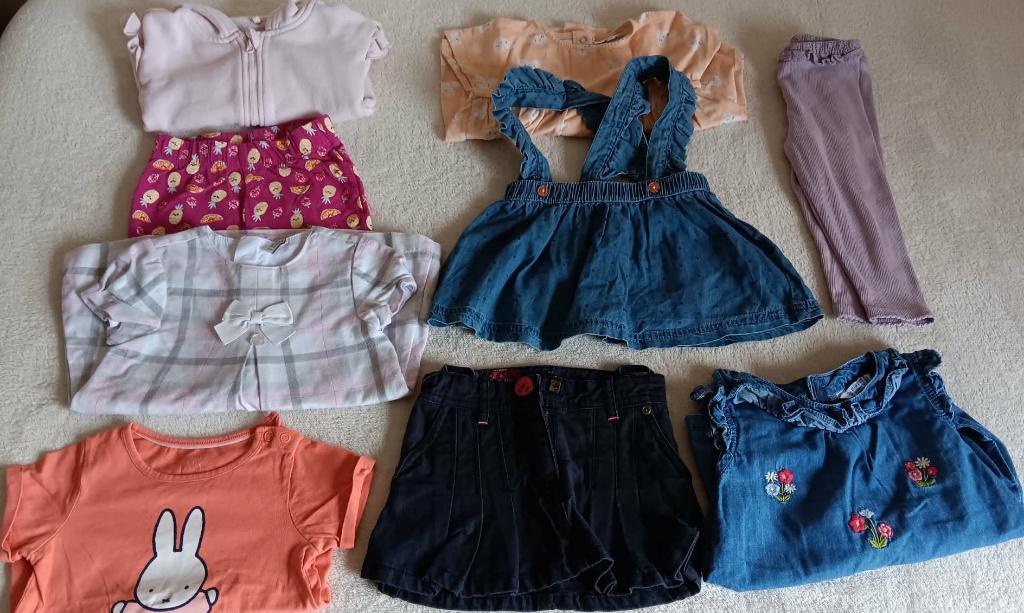 Pakket kledij meisje  Maat 80  (9 stuks), Kinderen en Baby's, Ophalen, Gebruikt, Maat 80