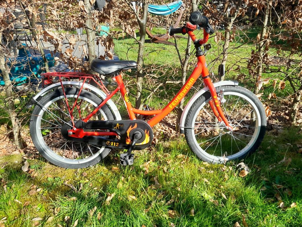 Kinderfiets, 18 inch, rood., Ophalen, Zo goed als nieuw, 16 tot 20 inch