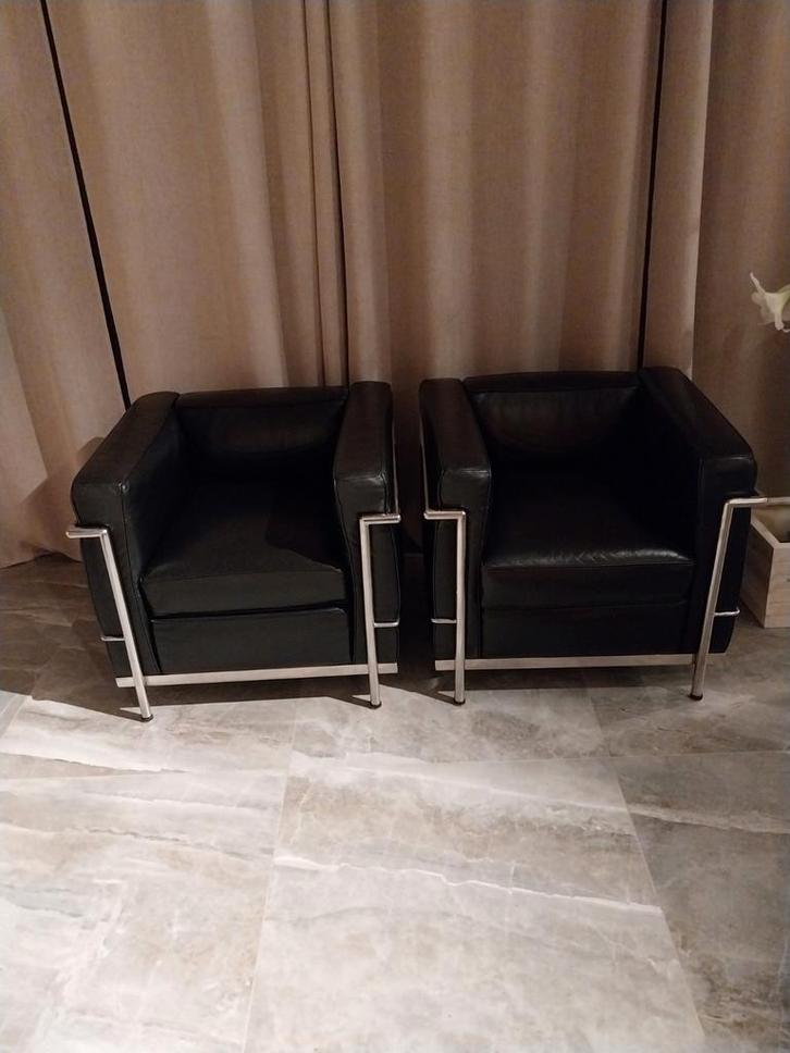 2 sièges club noirs, Maison & Meubles, Canapés | Coins salons complets, Enlèvement