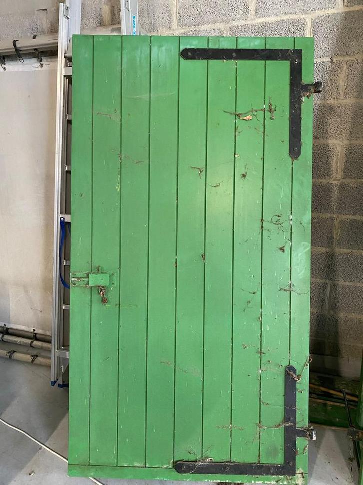 Massief eiken, rustieke, stevige stalpoorten en deuren, Tuin en Terras, Tuinpoorten, Zo goed als nieuw, Ophalen