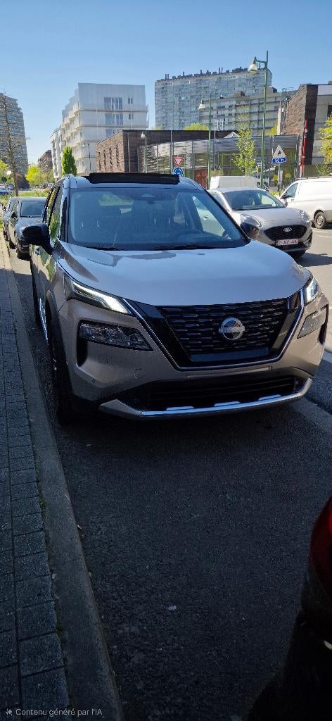 Nissan X-trail tekna plus 7place, Autos, Nissan, Cuir, Argent ou Gris, Achat, Phares entièrement LED