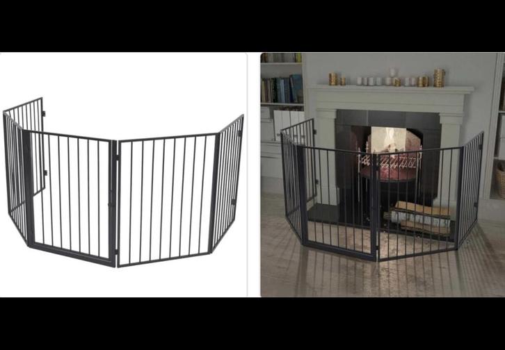 Haardhek zwart metaal, Kinderen en Baby's, Overige Kinderen en Baby's, Zo goed als nieuw, Ophalen