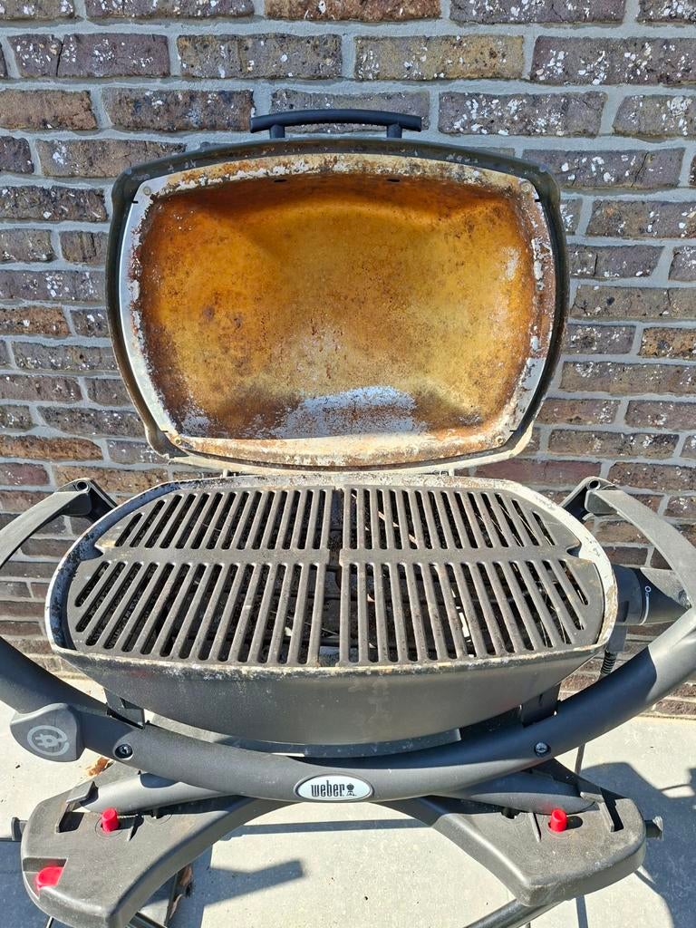 Elektrische BBQ WEBER Q 2400 DRK GRAY S EU 2200w + onderstel, Jardin & Terrasse, Barbecues électriques, Enlèvement