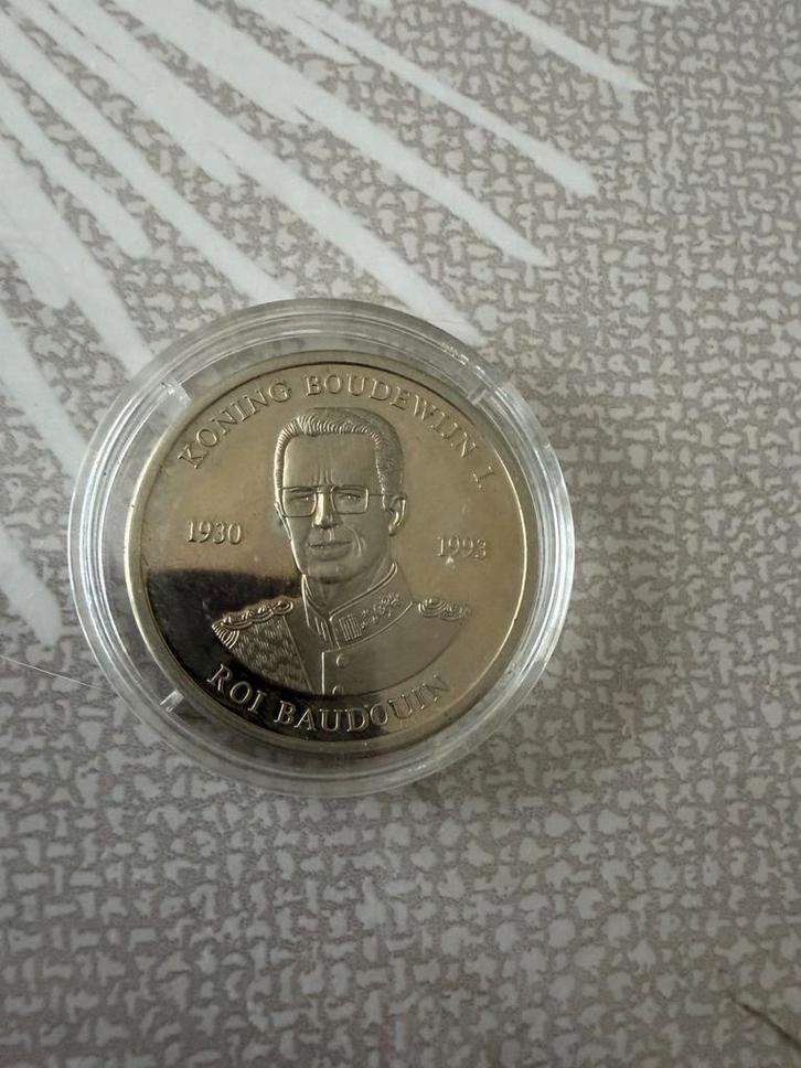 Médaille commémorative Roi Baudouin Ier – Belgique, Timbres & Monnaies, Monnaies | Europe | Monnaies euro, Belgique, Enlèvement ou Envoi