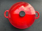 Le Creuset : ronde kookpot in gietijzer, Kookpan of Snelkookpan, Gebruikt, Gietijzer, Ophalen of Verzenden